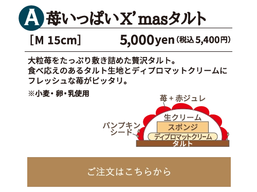 苺いっぱいX’masタルト